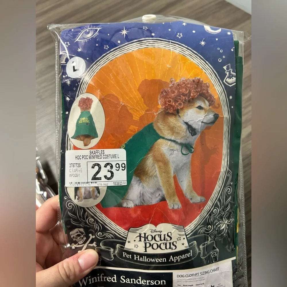 Lot Of 3 Hocus Pocus Dog Costumes Size Large - NWT